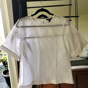 Banana Republic white tunic shirt